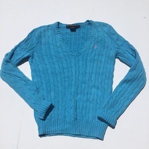 Ralph Lauren sport blue sweater youth size M